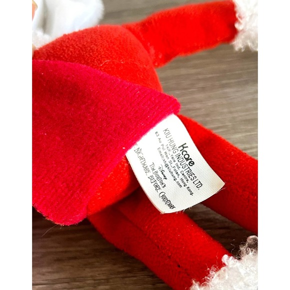 Disney Nightmare Before Christmas Plush Santa Jack Skellington Tim Burton Movie - Picture 3 of 3